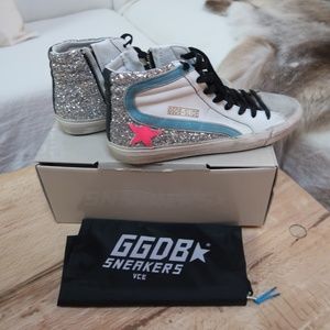 Golden Goose glitter high tops - size 42 - never been worn
